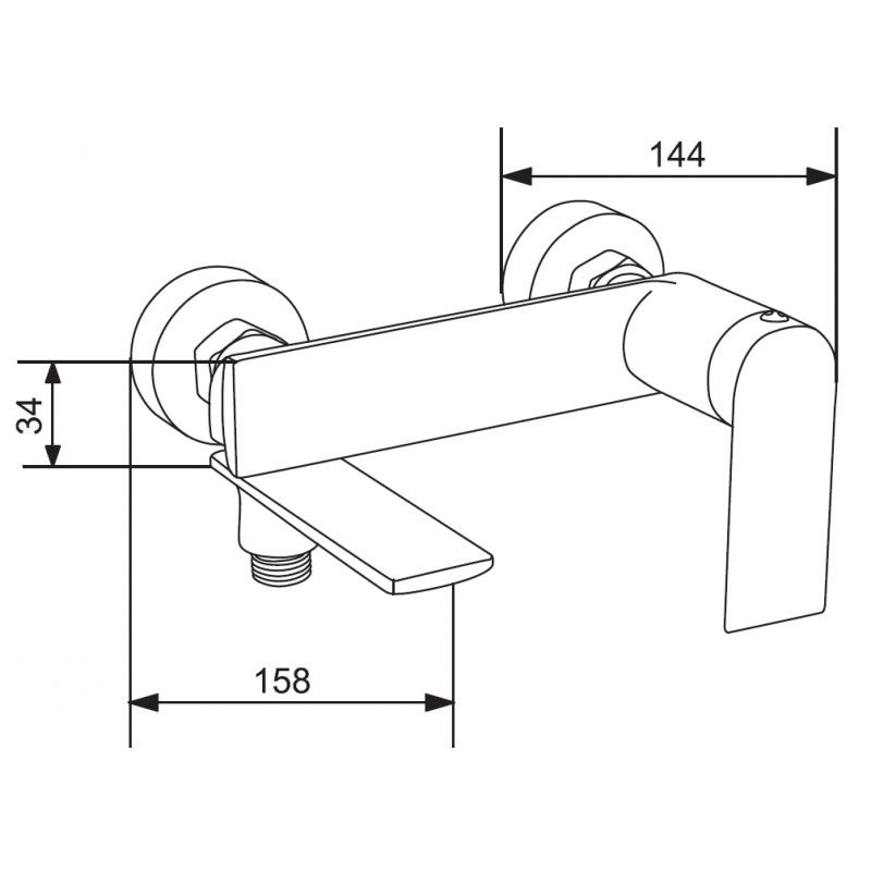 Mexen Zero DQ02 vanová sada, chrom - 71103DQ02-00
