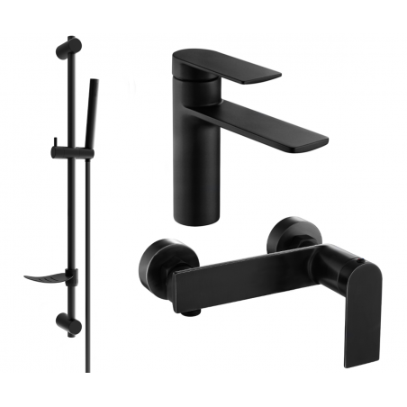 Mexen Zero DF70 sprchová sada, černá - 71104DF70-70