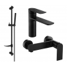 Mexen Zero DF70 sprchová sada, černá - 71104DF70-70