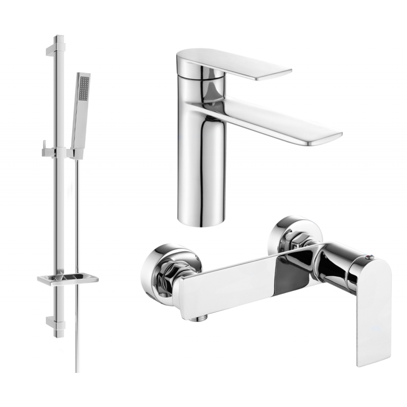 Mexen Zero DQ02 sprchová sada, chrom - 71104DQ02-00