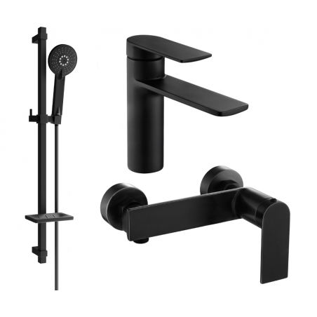 Mexen Zero DQ40 sprchová sada, černá - 71104DQ40-70