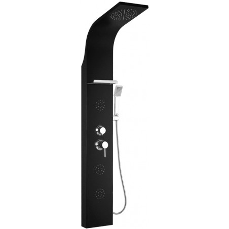 Mexen Borg sprchový panel, černý - 7615-03-70