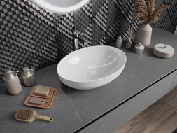 Mexen Cornelia nástěnná umyvadlo 50 x 37 cm, bílá - 21885000