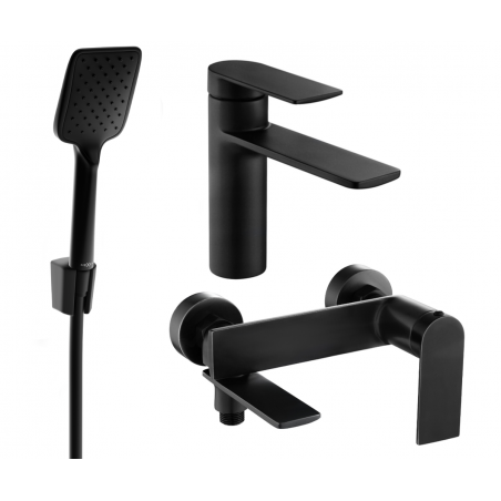 Mexen Zero R62 koupelnová sada, černá - 71103R62-70