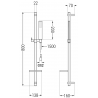 Mexen Zero DQ02 sada pro vanu, chrom - 7113DQ02-00
