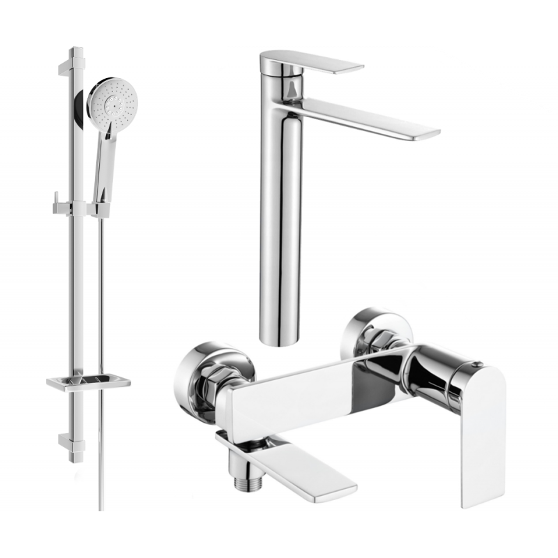 Mexen Zero DQ40 sada k vaně, chrom - 7113DQ40-00