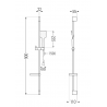 Mexen Zero DS62 sada do vany, chrom - 7113DS62-00