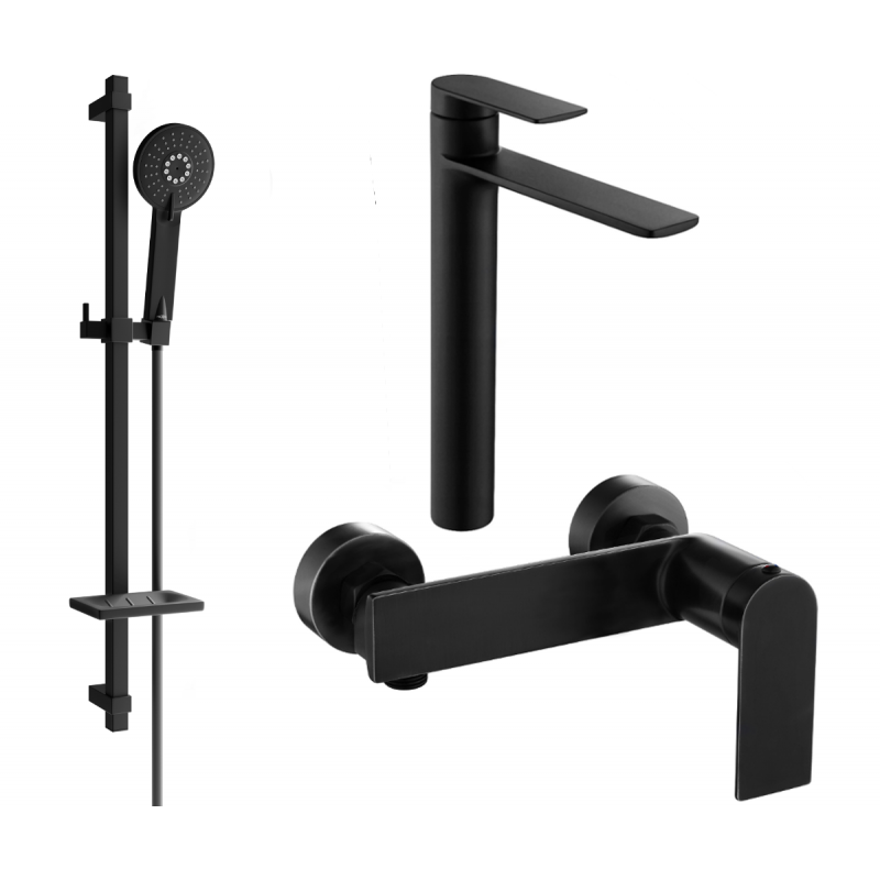 Mexen Zero DQ40 sprchová sada, černá - 71114DQ40-70