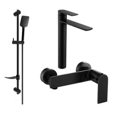Mexen Zero DF62 sprchová souprava, černá - 71114DF62-70