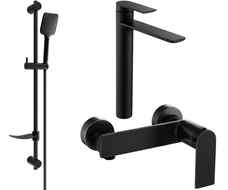 Mexen Zero DF62 sprchová souprava, černá - 71114DF62-70