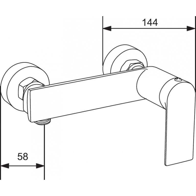 Mexen Zero DS70 sprchová sada, chrom - 71114DS70-00