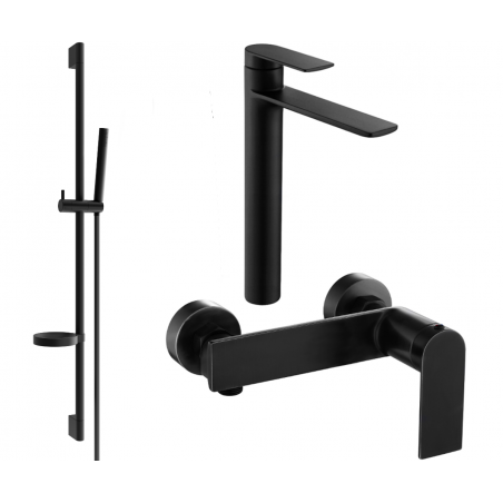 Mexen Zero DS70 sprchová sada, černá - 71114DS70-70