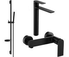 Mexen Zero DS70 sprchový set, černý - 71114DS70-70
