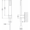 Mexen Zero R02 koupelnová sada, chrom - 71113R02-00