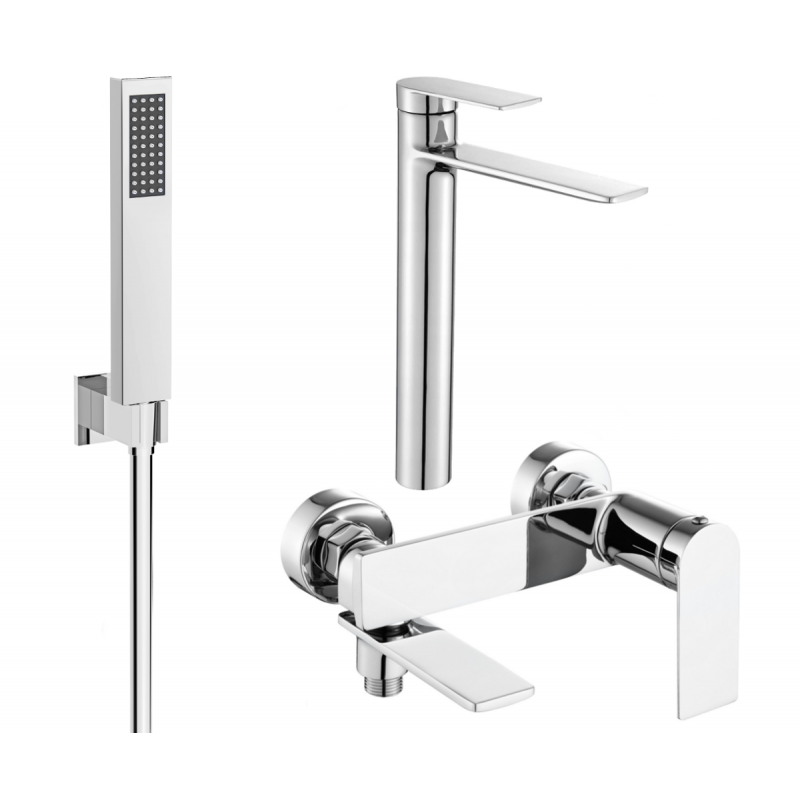 Mexen Zero R02 koupelnová sada, chrom - 71113R02-00