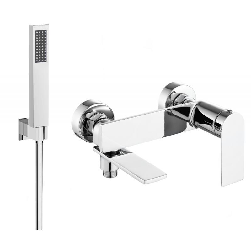 Mexen Zero R02 vanová baterie se sprchovou sadou, chrom - 7113R02-00