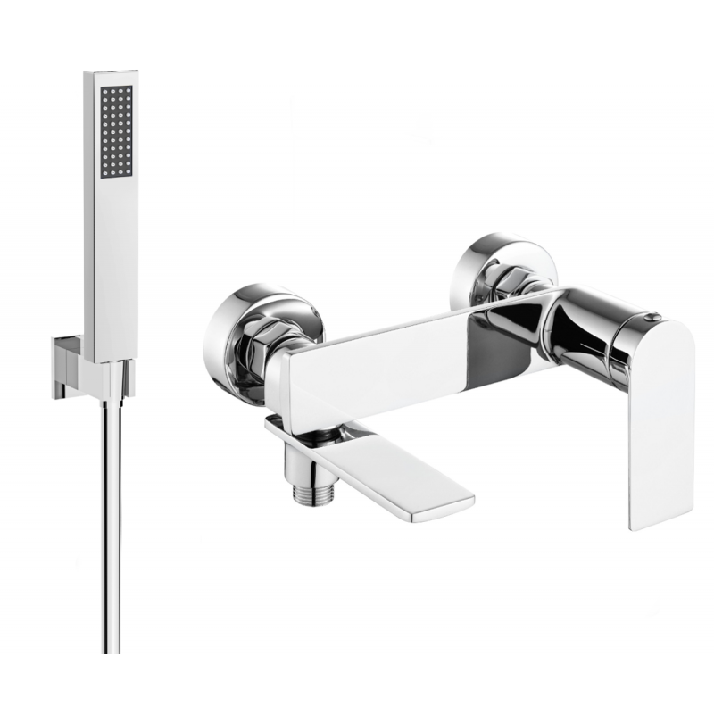 Mexen Zero R02 vanová baterie se sprchovou soupravou, chrom - 7113R02-00