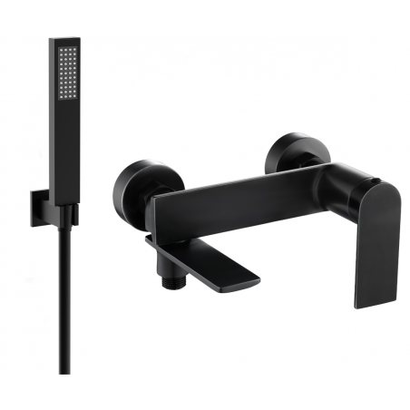Mexen Zero R02 koupelnová baterie s sprchovou sadou, černá - 7113R02-70