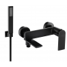 Mexen Zero R02 koupelnová baterie s sprchovou sadou, černá - 7113R02-70