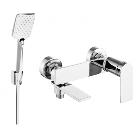 Mexen Zero R62 vanová baterie se sprchovou sadou, chrom - 7113R62-00