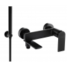 Mexen Zero R70 vanová baterie s sprchovou soupravou, černá - 7113R70-70