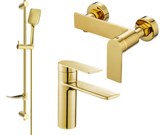 Mexen Zero DF62 sprchová sada, zlatá - 71104DF62-50