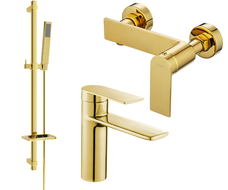 Mexen Zero DQ02 sprchový set, zlatý - 71104DQ02-50