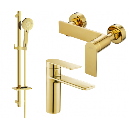 Mexen Zero DQ40 sprchový set, zlatý - 71104DQ40-50