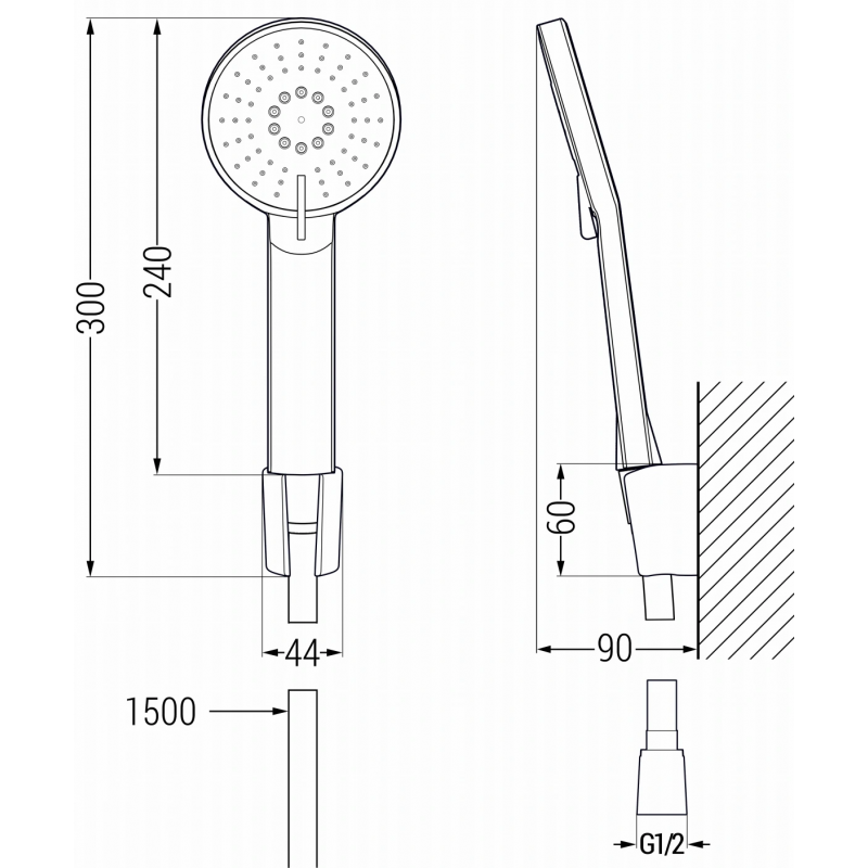 Mexen Zero R40 vanová sada, zlatá - 71103R40-50