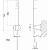 Mexen Zero R70 koupelnový set, zlatý - 71103R70-50