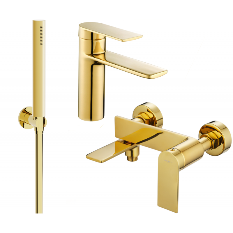 Mexen Zero R70 koupelnový set, zlatý - 71103R70-50
