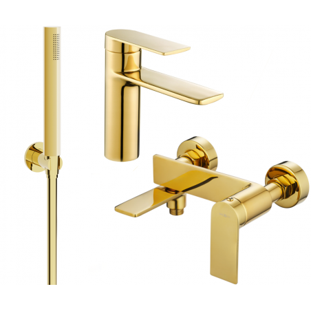 Mexen Zero R70 koupelnový set, zlatý - 71103R70-50