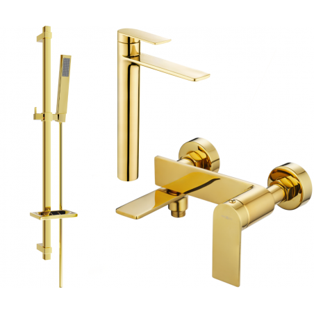 Mexen Zero DQ02 vanová sestava, zlatá - 7113DQ02-50