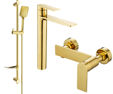 Mexen Zero DF62 sprchová sada, zlatá - 71114DF62-50
