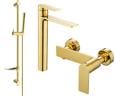 Mexen Zero DF70 sprchová sada, zlatá - 71114DF70-50