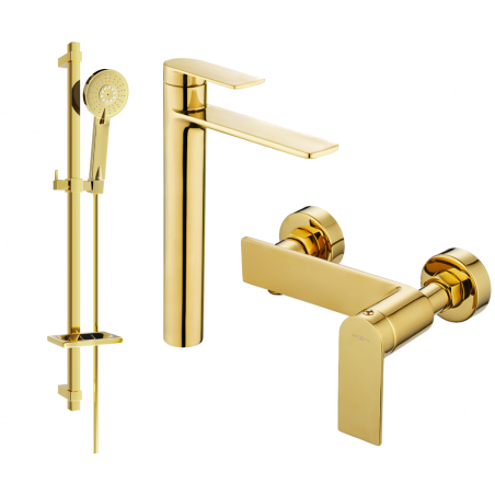 Mexen Zero DQ40 sprchová sada, zlatá - 71114DQ40-50