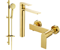 Mexen Zero DQ40 sprchová sada, zlatá - 71114DQ40-50