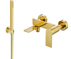 Mexen Zero R70 vanová baterie se sprchovou sadou, zlatá - 7113R70-50