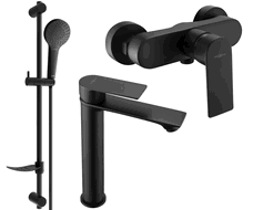 Mexen Royo DF05 sprchová sada, černá - 72214DF05-70