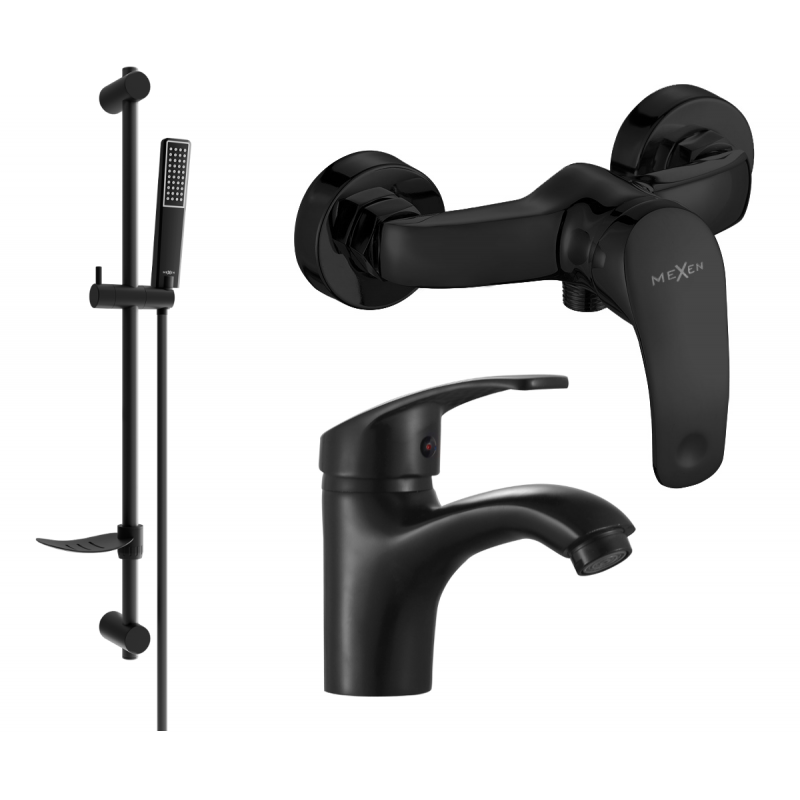 Mexen Fabia DF72 sprchová sada, černá - 746504DF72-70