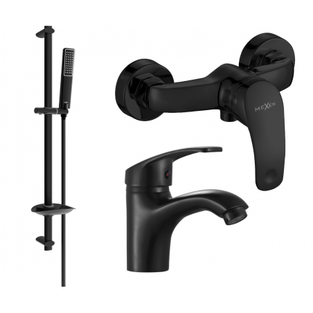 Mexen Fabia DB72 sprchová sada, černá - 746504DB72-70