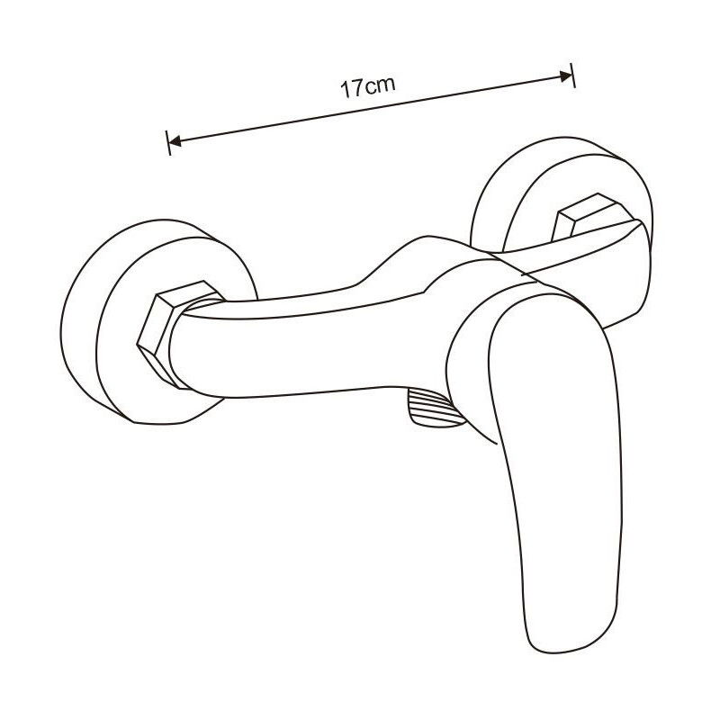 Mexen Fabia DB05 sprchová baterie se sprchovým setem, černá - 74654DB05-70