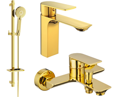 Mexen Alexa DQ40 sada do vany, zlatá - 71203DQ40-50
