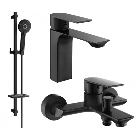 Mexen Alexa DQ40 vanová sada, černá - 71203DQ40-70