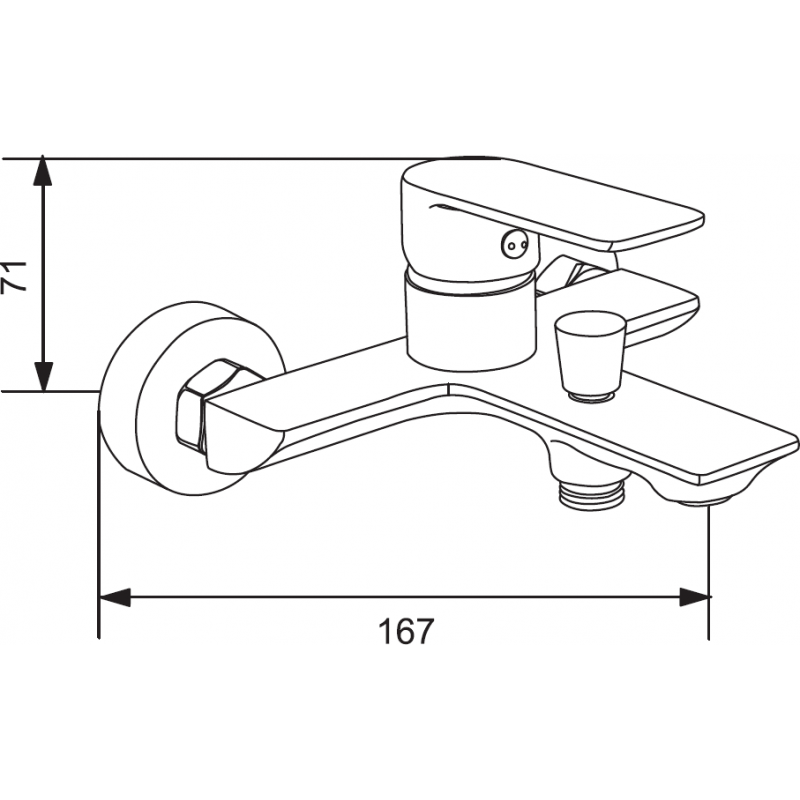 Mexen Alexa DS62 vanová sada, černá - 71203DS62-70