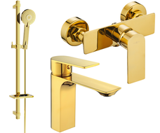 Mexen Alexa DQ40 sprchová sada, zlatá - 71204DQ40-50