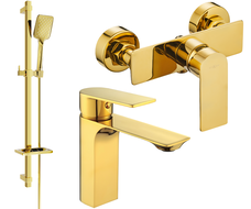 Mexen Alexa DQ62 sprchová sada, zlatá - 71204DQ62-50