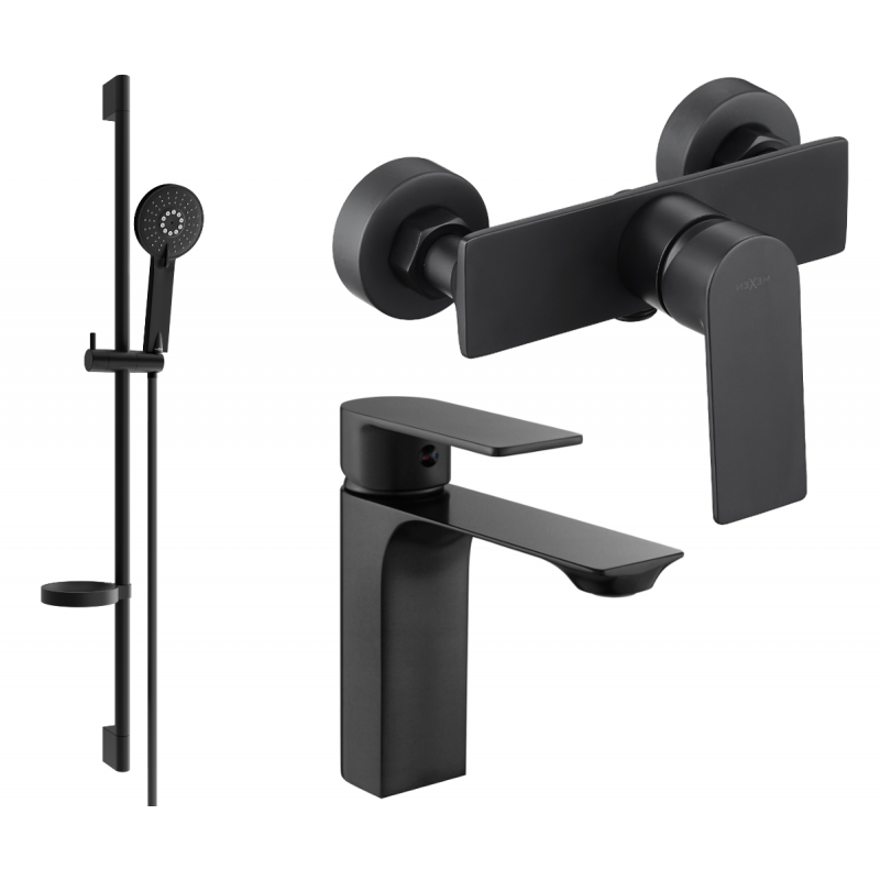 Mexen Alexa DS40 sprchová sada, černá - 71204DS40-70