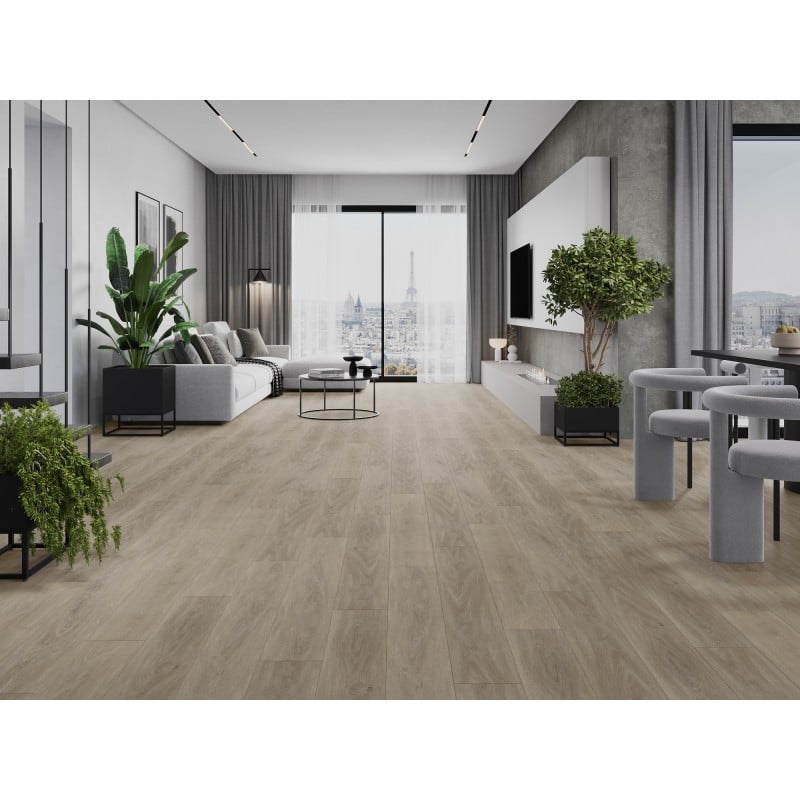 Mexen Parkland vinylové panely 1240 x 182 mm SPC 6,5 mm, podložka IXPE 1,5 mm, 4 V-Fuga, Dub - F1024-1240-182-505-4V1-01