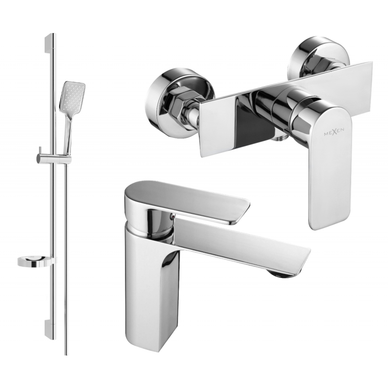 Mexen Alexa DS62 sprchová sada, chrom - 71204DS62-00